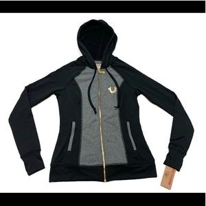 True Religion Women's Performance Zip Up Hoodie